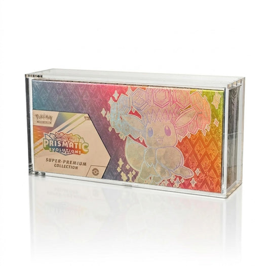 Pokemon Prismatic Evolutions Super Premium Collection Acrylic Case